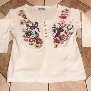 Vintage Y2K pink Cadillac peace yin yang patch design shirt size medium